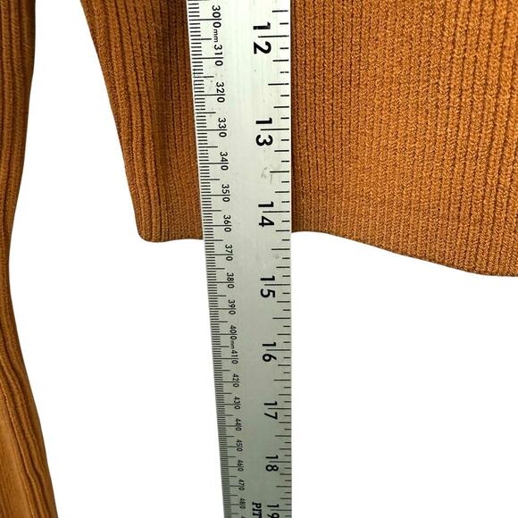 A.L.C. Stacey Cropped Sweater Cognac Women’s Size XS - Picture 7 of 8